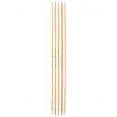 Aiguilles double pointes - Prym - Lot de 5 aiguilles à tricoter double pointes Bambou - 20 cm