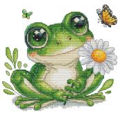 Fiche Point de Croix - Les petites croix de Lucie - Animal série Grenouille