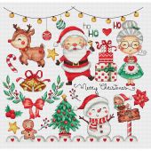 Fiche Point de Croix - Les petites croix de Lucie - Scènes de Noël