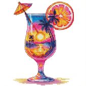 Fiche Point de Croix - Les petites croix de Lucie - Sunset cocktail