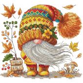 Fiche Point de Croix - Les petites croix de Lucie - Gnome bonjour l’automne
