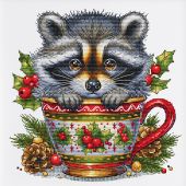 Fiche Point de Croix - Les petites croix de Lucie - Collection tasse Noël raton