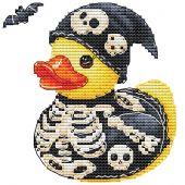 Fiche Point de Croix - Les petites croix de Lucie - Canard d'Halloween
