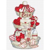 Fiche Point de Croix - Les petites croix de Lucie - L'amour sur un plateau