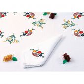 Serviette de table à broder - Luc Créations - Les fleurs et les mimosas
