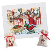 Pack loisirs créatifs - LMC - Ensemble point de croix de Noël