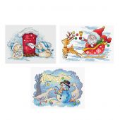 Kit broderie point de croix - MP Studia - En attendant Noël