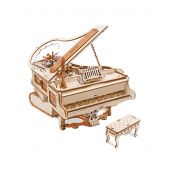 Puzzle 3D Mécanique Bois - ROKR - Boîte à musique - Le piano magique