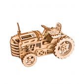 Puzzle Mécanique 3D Bois - ROKR - Tracteur