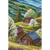 Kit broderie point de croix - RTO - Printemps dans les Highlands