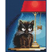Kit broderie point de croix - RTO - Chat noir 2