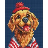 Kit broderie point de croix - RTO - Aventuriers en rayures - Labrador