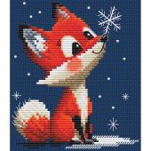 Kit broderie point de croix - RTO - Flocon de neige - Renard