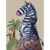 Kit broderie point de croix - RTO - Noir et blanc