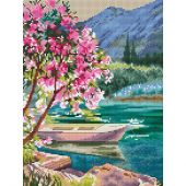 Kit broderie point de croix - RTO - Matin rose