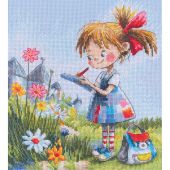 Kit broderie point de croix - RTO - L'appel des fleurs