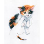 Kit broderie point de croix - RTO - Chaton