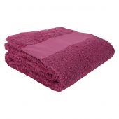 Serviette de toilette à broder  - LMC - Drap de bain - Rose pourpre