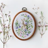 Kit de broderie sur tambour - Tamar Nahir Yanai - Lapin de jardin