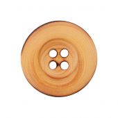 Boutons 4 trous - Union Knopf by Prym - Lot de 4 boutons bois - 10 mm beige