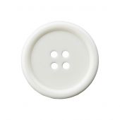 Boutons 4 trous - Union Knopf by Prym - Lot de 4 boutons polyester - 15 mm blanc