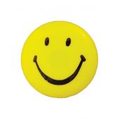 Boutons à queue - Union Knopf by Prym - Lot de 3 boutons polyester- 15 mm smiley jaune