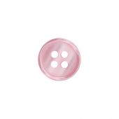 Boutons 4 trous - Union Knopf by Prym - Lot de 4 boutons polyester - 12 mm rose