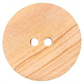 Boutons 2 trous - Union Knopf by Prym - Lot de 4 boutons bois - 15 mm beige