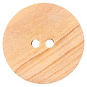 Boutons 2 trous - Union Knopf by Prym - Bouton bois - 28 mm beige