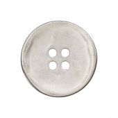 Boutons 4 trous - Union Knopf by Prym - Lot de 2 boutons métal  - 20 mm argent mat