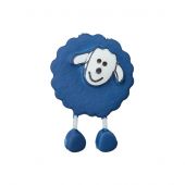 Boutons à queue - Union Knopf by Prym - Lot de 2 boutons - 18 mm bleu marine mouton