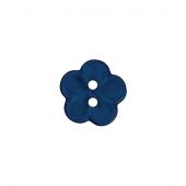 Boutons 2 trous - Union Knopf by Prym - Lot de 4 boutons - 12 mm fleur bleu marine