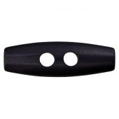 Boutons tunnel - Union Knopf by Prym - Bouton buchette - 30 mm noir