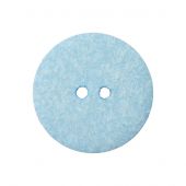 Boutons 2 trous - Union Knopf by Prym - Lot de 3 boutons coton recyclé - 18 mm bleu clair