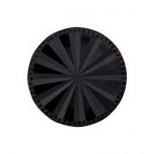 Boutons à queue - Union Knopf by Prym - Lot de 4 boutons  - 12 mm noir fantaisie striés