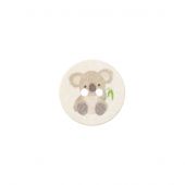 Boutons 2 trous - Union Knopf by Prym - Lot de 2 boutons coton recyclé - 18 mm Koala