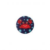 Boutons à queue - Union Knopf by Prym - Lot de 3 boutons  - 12 mm bleu marine / crabe