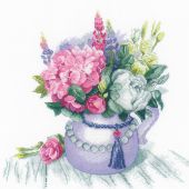 Kit point de croix - Riolis - Charme floral