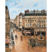 Kit point de croix - Riolis - Rue saint-Honoré d'après Pissarro