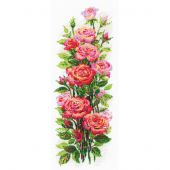 Kit broderie point de croix - Riolis - Roses fleuries