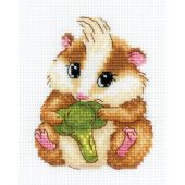 Kit broderie point de croix - Riolis - Hamster mignon