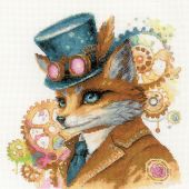 Kit broderie point de croix - Riolis - Renard Steampunk