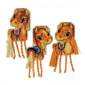 Kit d'ornement à broder - Riolis - Magnets chevaux