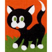 Kit de canevas pour enfant - Vervaco - Le chaton