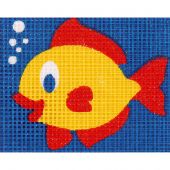 Kit de canevas pour enfant - Vervaco - Le poisson
