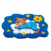 Kit de tapis point noué - Vervaco - Ourson bleu