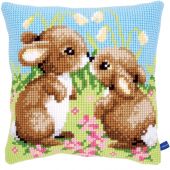 Kit de coussin gros trous - Vervaco - Petits lapins