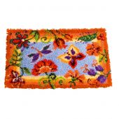 Kit de tapis point noué - Vervaco - Fleurs décoratives
