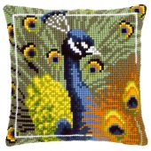 Kit de coussin gros trous - Vervaco - Paon fier