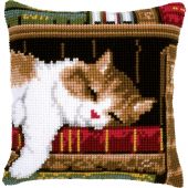 Kit de coussin gros trous - Vervaco - Chat dormant